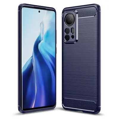 Immagine prodotto di Custodia König Design compatibile con Xiaomi 12 Pro, realizzata in plastica morbida, custodia protettiva per cellulare, colore blu