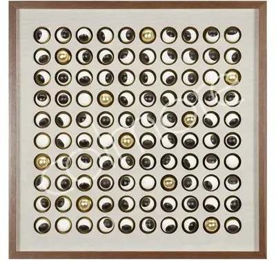 Produktbild von Wanddekoration ARTIVO 90x90x6cm Braun