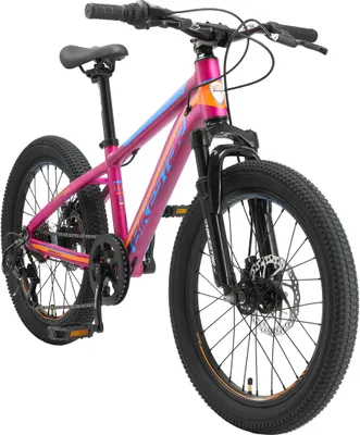 Produktbild von BIKESTAR Kinder Jugend Mountainbike 20 Zoll ab 6 - 7 Jahre | 7 Gang Hardtail MTB Sport Scheibenbremse Federgabel | Berry