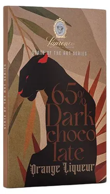 Produktbild von Schwarze Schokolade mit Orangenlikör Laurence, 80 g