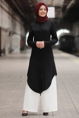 Immagine prodotto di Tunica Abito lungo Hijab Nero 44 Tibet Porta S-992