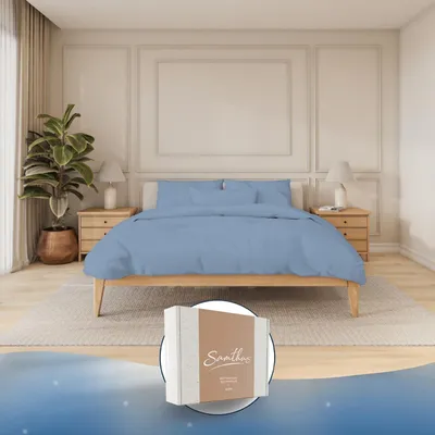 Image de Housse de couette pour couverture lestée, 155 x 220 cm, en satin de coton