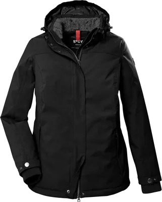 Produktbild von Stoy - Damen Funktionsjacke mit abzippbarer Kapuze, (39795), Größe:46, Farbe:Schwarz (00200)