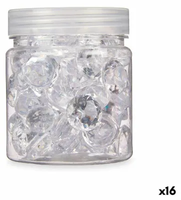 Zdjęcie produktu dla Kamienie dekoracyjne Diamante 150 g, przezroczyste (16 sztuk)