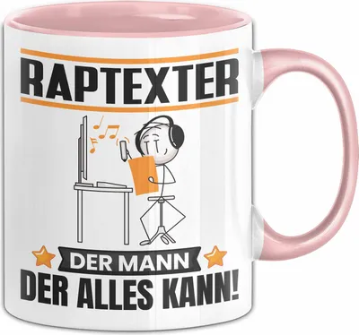 Produktbild von Raptexter Tasse Geschenk für Raptexter Der Mann Der Alles Kann Geschenkidee zum Geburtstag (Rosa)