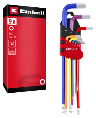 Produktbild von EINHELL Innensechskantschlüssel-Satz, 340558, 9-teilig