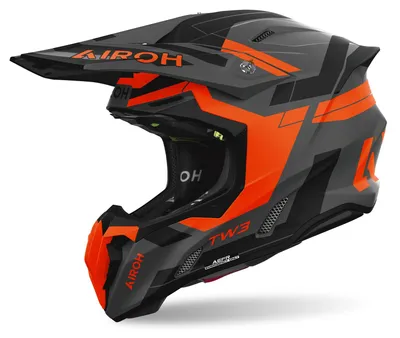 Productafbeelding van Airoh Twist 3 Dynasty crosshelm, grijs mat/oranje, maat XL (61/62)