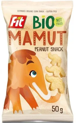 Immagine prodotto di FitMamut Snack di mais senza glutine con arachidi (50 g), 59072