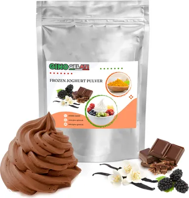 Produktbild von Vanille Brombeere Schoko Frozen Joghurt Pulver 333 g