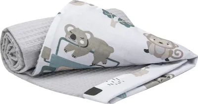 Produktbild von Babydecke für babys Baumwolle Waffle, 75x100, Zoo
