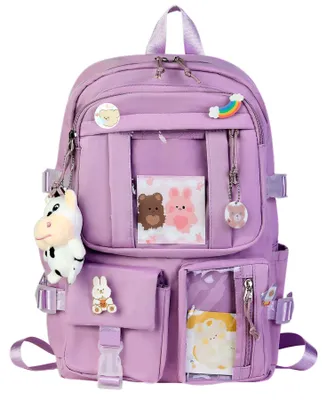 Image de Solidchoice - Sac à dos Kawaii pour l'école, avec accessoires en peluche