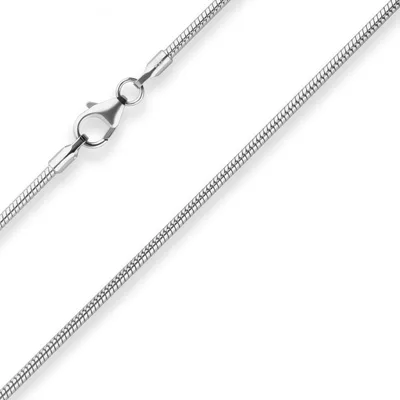 Produktbild von 1,6mm Schlangenkette Silberkette Collier Halskette aus 925 Silber 45cm