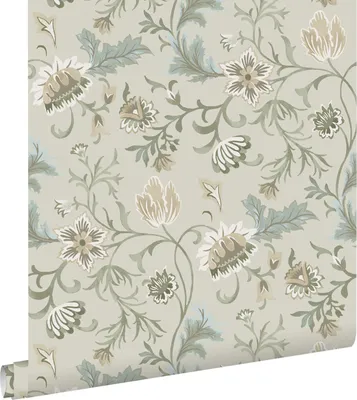 Zdjęcie produktu dla ESTAhome Tapeta zabytkowe kwiaty piaskowego beżu 53 cm x 10.05 m