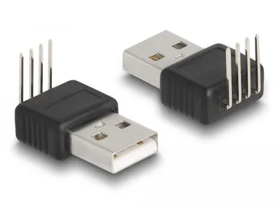 Obrázek produktu pro Adaptér USB 2.0 Type-A - 4kolíková 90° úhlová zástrčka