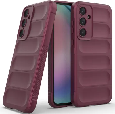 Produktbild von Handyhülle für Samsung Galaxy A55 Weich TPU Silikon Stossfest Anti-rutsch Hülle bordeaux