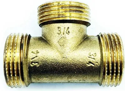 Produktbild von Messing-T-Stück 3/4"" männlich/weiblich/männlich