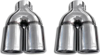 Produktbild von Auspuffblende Endrohr für Renault Clio 2012-2019 Edelstahl Chrom 2tlg