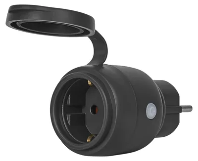 Produktbild von Osram Außensteckdose SMART+ WiFi Matter Compact EU Schwarz