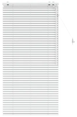 Zdjęcie produktu dla Żaluzja biała vidaXL, 95 x 160 cm, rama 35 mm, wykonana z litego drewna paulowni