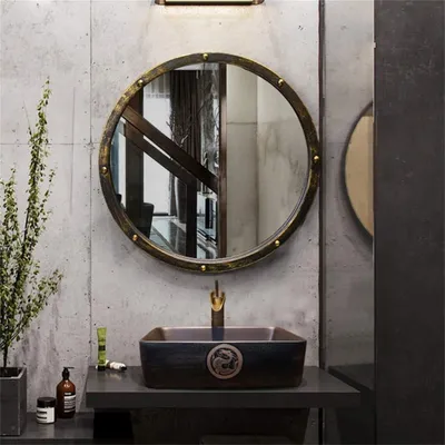 Immagine prodotto di Specchio da parete rotondo, ideale per il bagno e la casa