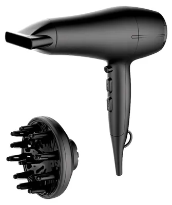 Zdjęcie produktu dla Suszarka do włosów MEXX z dyfuzorem 2200 W – suszarka z funkcją Coolshot i 3 ustawieniami temperatury – suszarka do włosów z technologią jonową – suszarka do włosów z nasadką i filtrem – czarna, Obraz wygenerowany przez AI