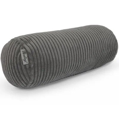 Produktbild von Herlag Kissenrolle ELLA 40x15 cm – kompakte Nackenrolle, Knierolle & Reisekissen, Grau
