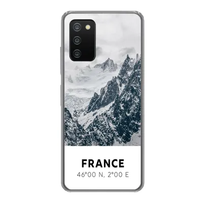 Produktbild von MuchoWow® Handyhülle Schutzhülle Hülle für Samsung Galaxy A03s Frankreich - Berge - Schnee Silikon Softcase Handy Hülle - Schutz