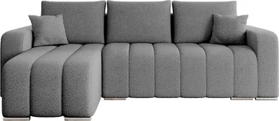 Produktbild von MIRJAN24 Ecksofa Pufetto Boucle, Eckcouch mit Bettkasten und Schlaffunktion, Stilvoll Polstersofa, L-Form (Farbe: Lambi 12)