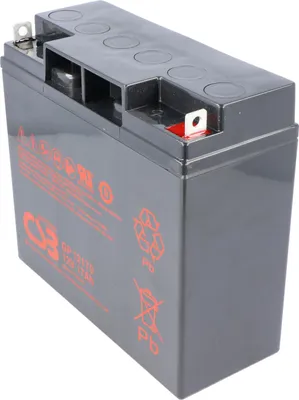 Produktbild von CSB-GP12170 12 Volt AGM Bleiakku 17Ah, 181x76x167mm M5 Flachpol - M5 B/N 5 Jahres Type + Standby