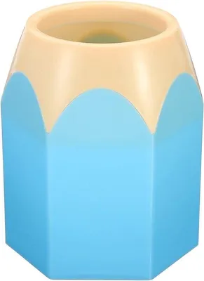 Produktbild von Bleistifthalter - Tafelstifthalter - kleiner Plastikstifthalter - Bürostifthalter - Stifthalter - blauer Stifthalter