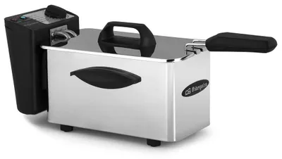 Friteuse 1,5 l, 1500 W, regelbarer Thermostat, Edelstahl