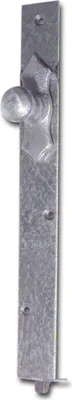 Produktbild von Fensterschienenriegel zum Einlassen, mit Schließblech, 700 mm, Stahl blank | Fensterverschluss