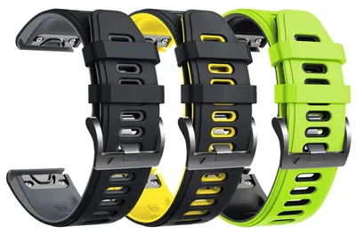 Productafbeelding van Silicone Horlogeband voor Garmin Fenix 6X/5X/3, 26mm Breed