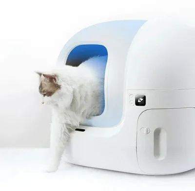 Immagine prodotto di Lettiera automatica per gatti – Lettiera autopulente – Lettiera controllata tramite app – Capacità: 7,6 litri