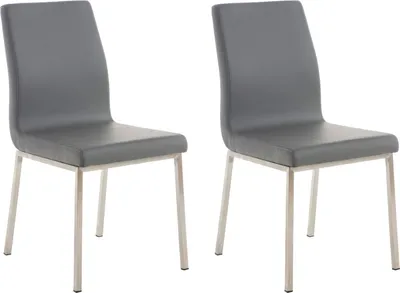 Produktbild von 2er Set Esszimmerstühle HLO-CP3 grau