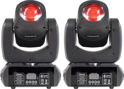 Immagine prodotto di Luce a testa mobile, canali DMX, professionale per palcoscenici e DJ, nero, spina UE 2PCS