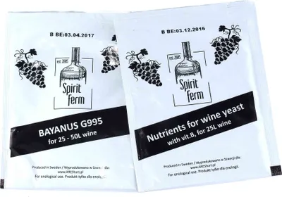 Produktbild von Weinhefe 10g + Hefenährsalz 10g, Wein Hefe, Hefe für Wein