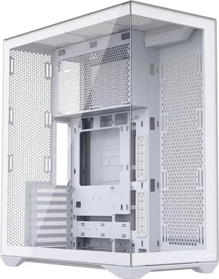 Obrázek produktu pro Počítačová skříň MODECOM Volcano Space XL, bílá, Full Tower, dvoukomorový design, panoramatické sklo, bez ventilátoru, vhodná pro individuální nastavení proudění vzduchu