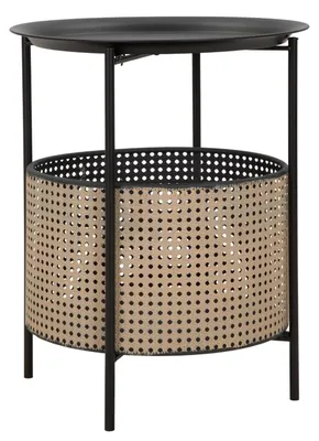 Produktbild von Mauro Ferretti Osaka Beistelltisch Ø 40x50 cm schwarz natur