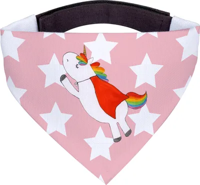 Produktbild von Mr. & Mrs. Panda Hunde Halstuch Einhorn Super - Rot Pastell - Geschenk, Für, Superheld, Hundehalstuch, Freundin, Hund, Traummann, Unicorn, Einhörner, Bandana