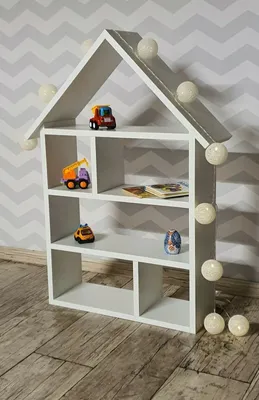 Produktbild von Kinderregal Bücherregal Aufbewahrungsregal Spielzeugregal Holz Weiß 87cm Kindermöbel