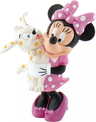 Immagine prodotto di Bullyland - Kolekcjonerska figurka Disney Minnie z pieskiem 7 cm