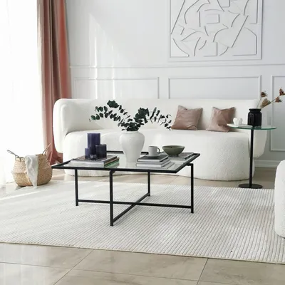 Obrázok produktu pre Skye Decor, Sun S409, konferenčné stolíky, čierna, sklo, 85 x 35 x 85 cm