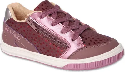 Produktbild von Canvas-Sneaker Befado Sport Zipp Burgund mit Lederinnensohle 514Y001