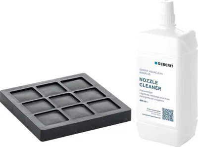 Image de Nettoyant pour buses Geberit et filtre à charbon actif pour AqC 8000plus, kit, 1 pièce.
