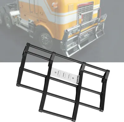 Obrázok produktu pre 1/14 RC Car Truck Kovový predný nárazník Model Accessory Fit for Tamiya King Hauler (Black)