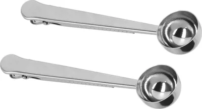 Image de 2PCS Clip pour cuillère à café Aspect mat Fabrication soignée Classique Moderne Matériau de qualité alimentaire Cuillère à café