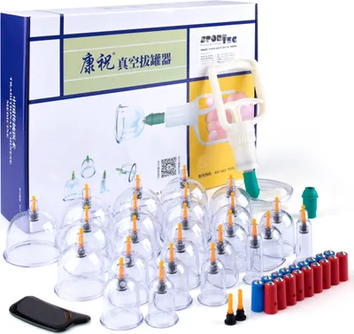 Produktbild von Schröpfglas-Set mit Vakuumpumpe, 27-tlg.