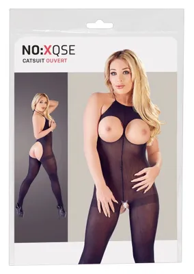 Immagine prodotto di Mandy Mystery lingerie Catsuit Semitrasparente Altamente elastica - Colore: nero - Taglia: S-L