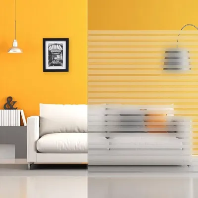 Produktbild von DIMEXACT - DIMEXACT Selbstklebende Dekorfolie mit Motiven für Fenster, Jalousieeffekt 35 mm, Breite 1,52 m, Rolle -152 cm x 10 m - en Rouleau